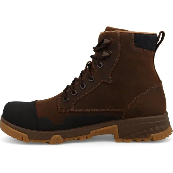 Twisted X Men's 6 Nano Safety Toe Brown Work Boots MXCN004 Toffee